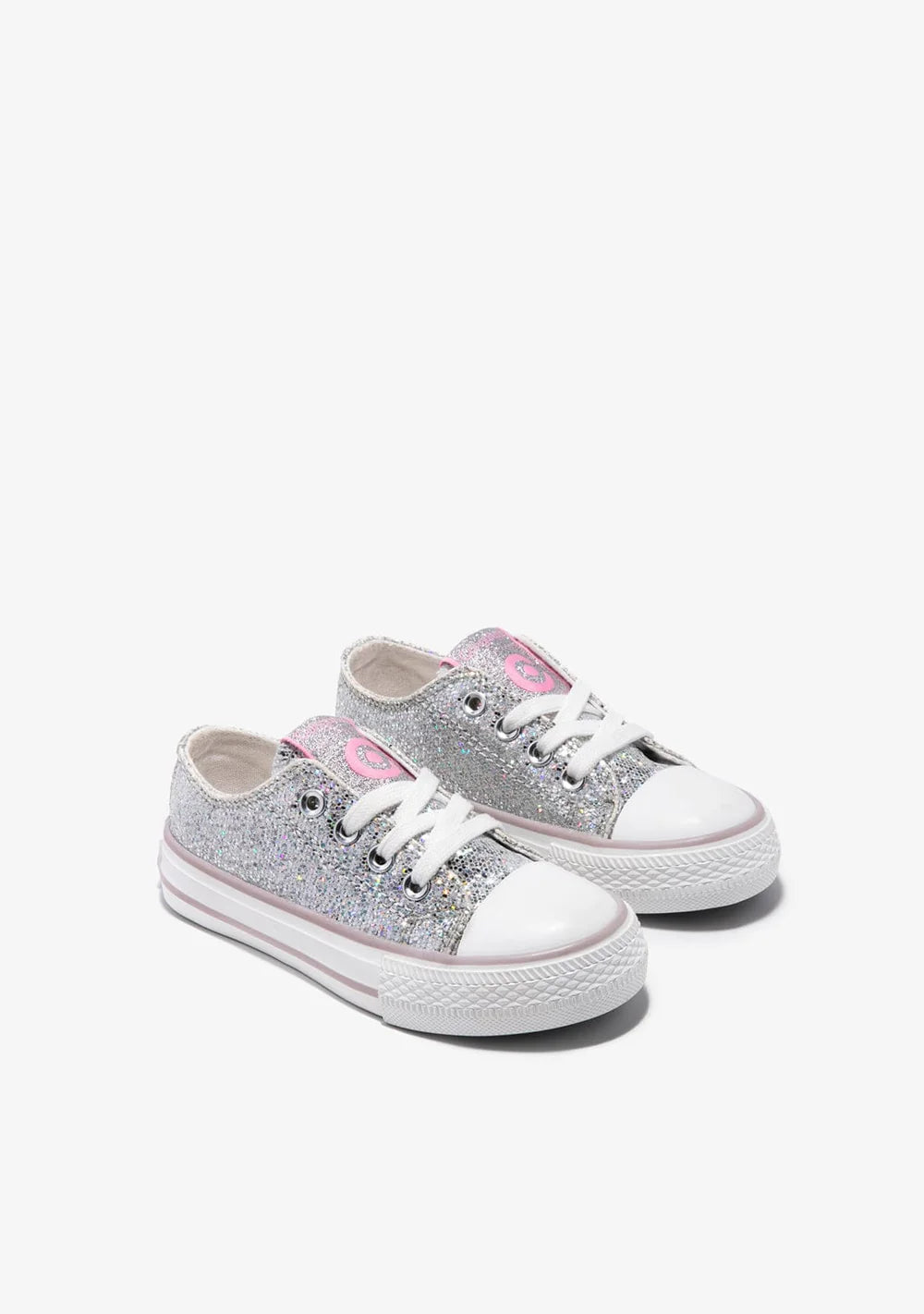 Silver Glitter Sneakers