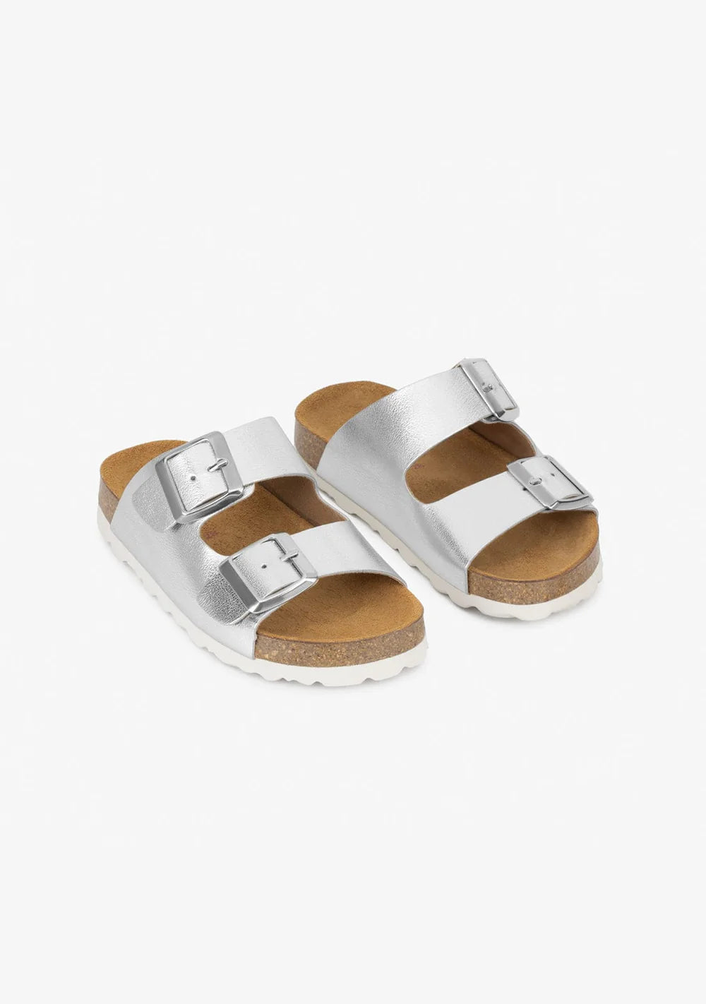 Girl's Silver Buckle Bio Sandals