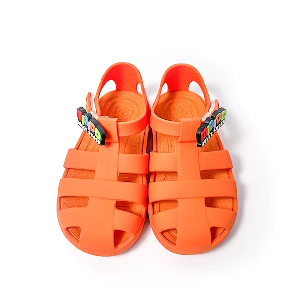 Mini DD Matted Jelly Sandals Tangerine