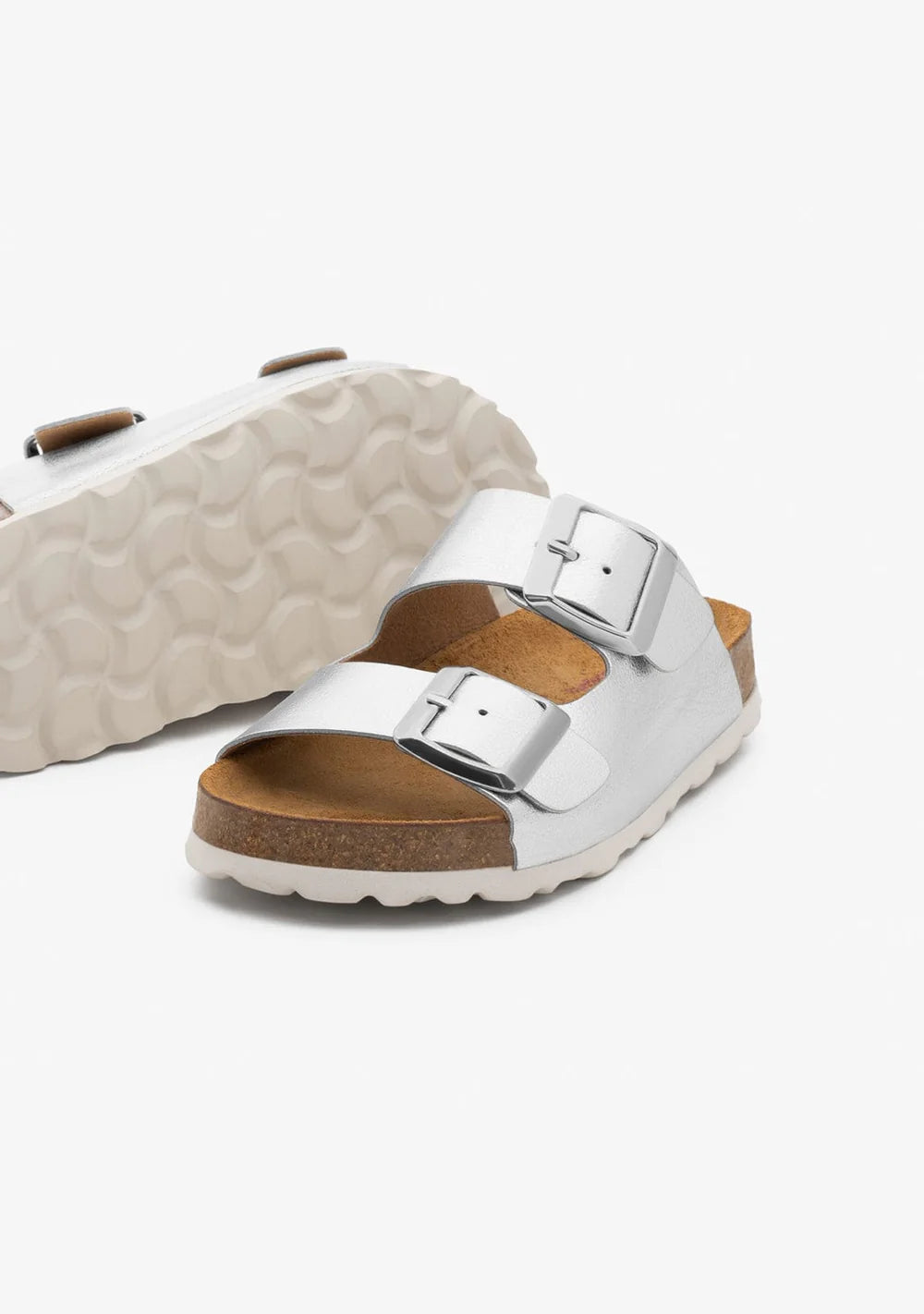 Girl's Silver Buckle Bio Sandals