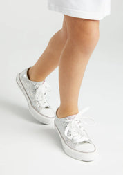 Silver Glitter Sneakers