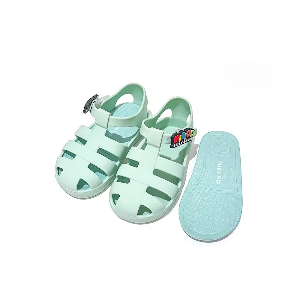 MINI DD Jelly Removeable Charm Sandals Mint Green