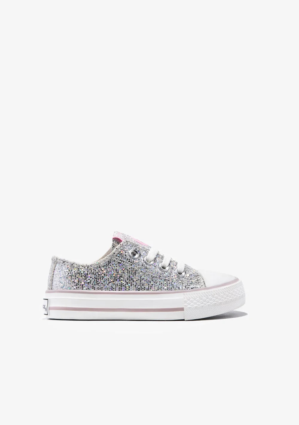 Silver Glitter Sneakers